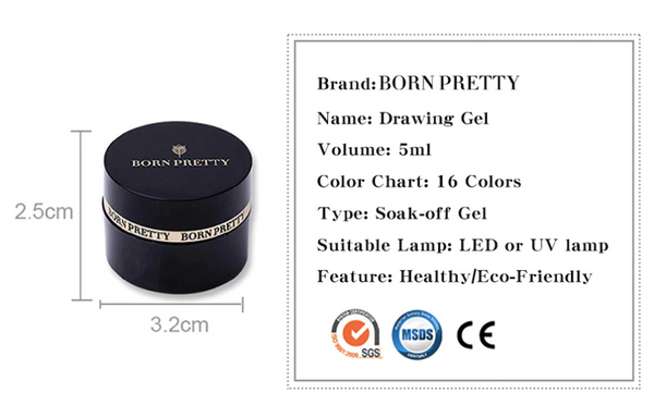 SPIDER GEL BORN PRETTY - NEGRO