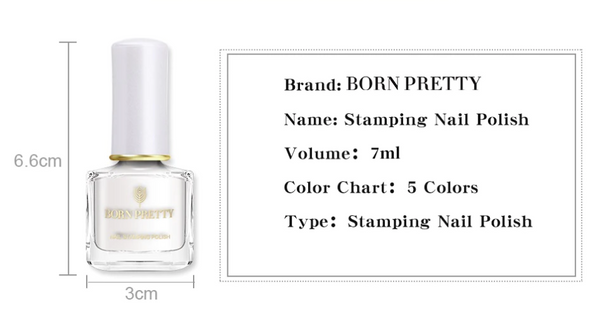 BORN PRETTY ESMALTE ESTAMPAR GOLD