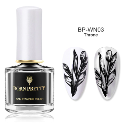 BORN PRETTY ESMALTE ESTAMPAR NEGRO