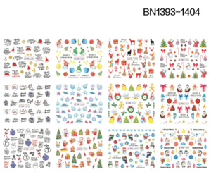 STICKER WATER DECALS BN1393-1404