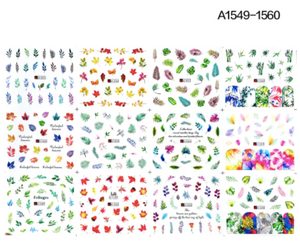 STICKER WATER DECALS A1549-1560