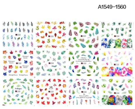 STICKER WATER DECALS A1549-1560