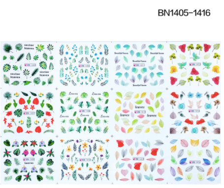 STICKER WATER DECALS BN1405-1416