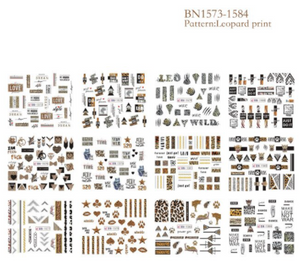 STICKER WATER DECALS BN1573-1584