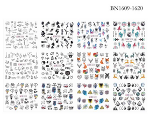 STICKER WATER DECALS BN1609-1620