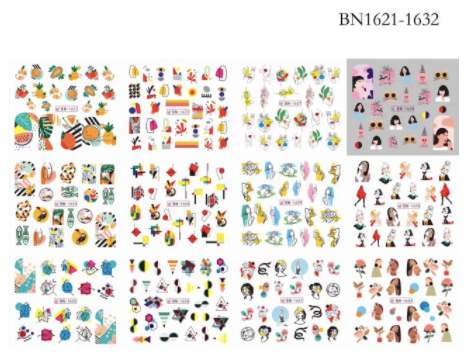 STICKER WATER DECALS BN1621-1632