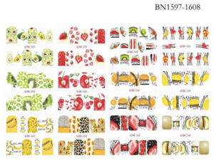 STICKER WATER DECALS BN1597-1608