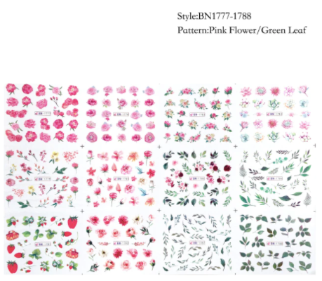 STICKER WATER DECALS BN1777-1788