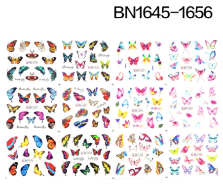 STICKER WATER DECALS BN1645-1656