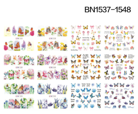 STICKER WATER DECALS BN1537-1548
