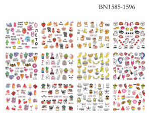 STICKER WATER DECALS BN1585-1596