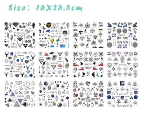 STICKER WATER DECALS BN1129-1140