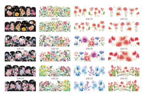 STICKER WATER DECALS BN1081-1092