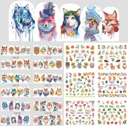 STICKER WATER DECALS BN1285-1296