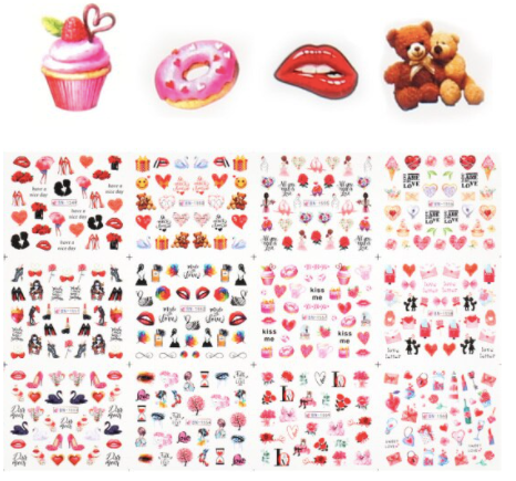 STICKER WATER DECALS BN1549-1560