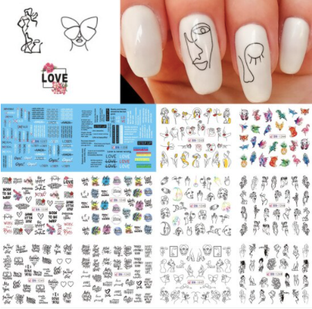 STICKER WATER DECALS BN1237-1248