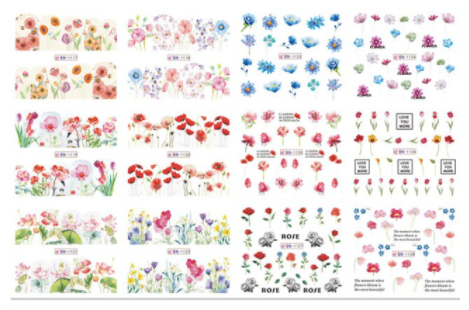STICKER WATER DECALS BN1117-1128