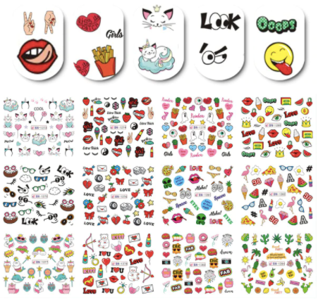 STICKER WATER DECALS BN1273-1284