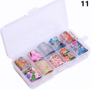 SET FOIL 10 DISEÑOS - FLORES