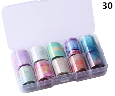 SET FOIL 10 DISEÑOS - MÁRMOL