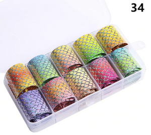 SET FOIL 10 DISEÑOS - SIRENA