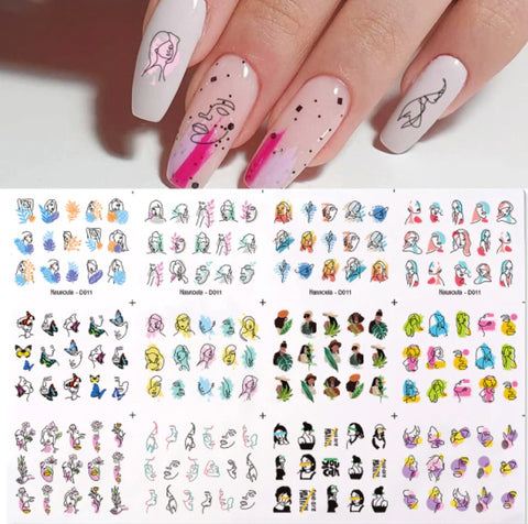 STICKER WATER DECALS D011