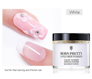Polvo acrílico blanco 30ml.