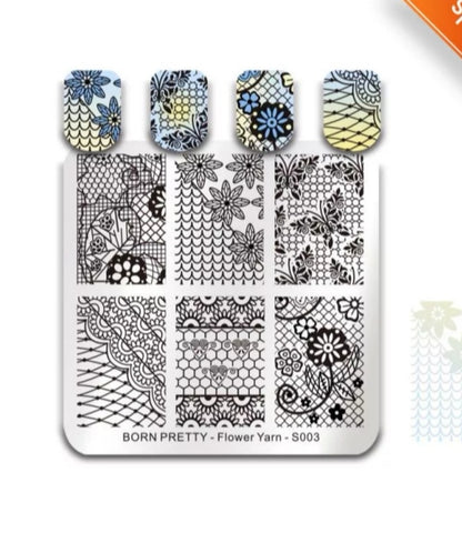 BORN PRETTY Flower Yarn S003