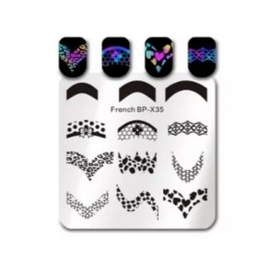 BORN PRETTY PLACA STAMPING FRENCH