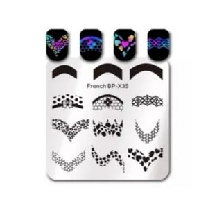 BORN PRETTY PLACA STAMPING FRENCH