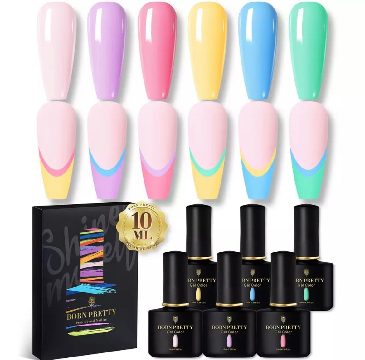 PACK 6 COLORES BORN PRETTY - 1
