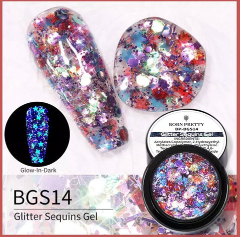 GLITTER LUMINOSO EFECTO REFLECTIVO BGS14