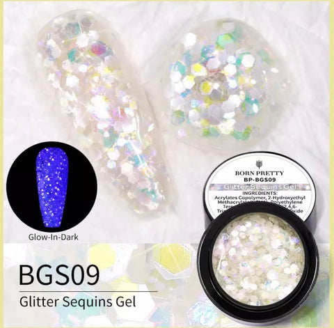 GLITTER LUMINOSO EFECTO REFLECTIVO BGS09